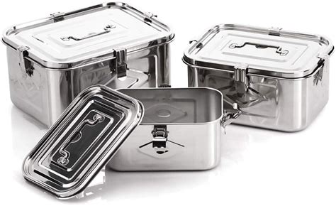 large stainless steel box with lid|stainless steel rectangular containers.